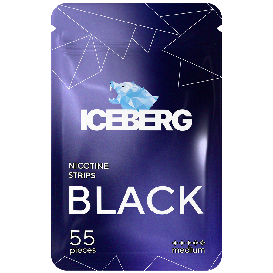 ICEBERG NICOTINE STRIPS BLACK 12.8MG/STRIP