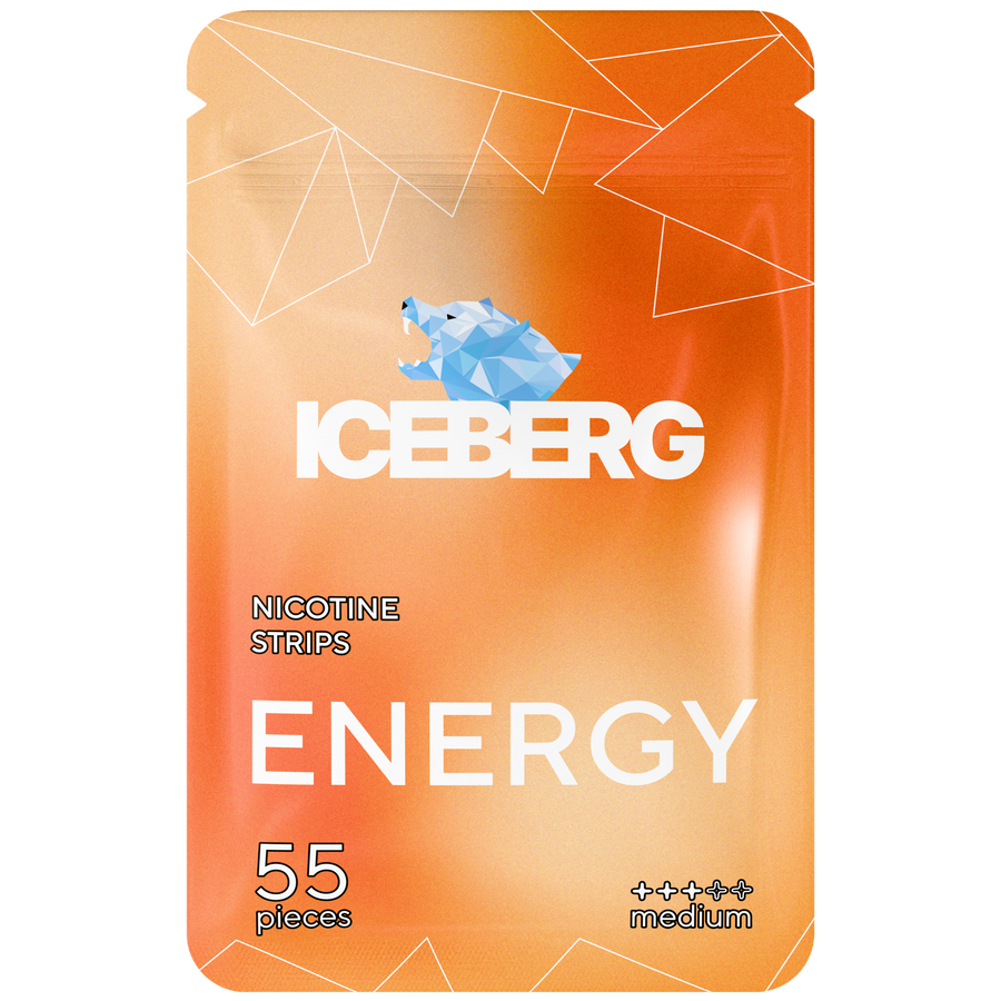 ICEBERG NICOTINE STRIPS ENERGY 12.8MG/STRIP