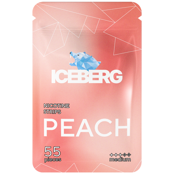 ICEBERG NICOTINE STRIPS PEACH 12.8MG/STRIP
