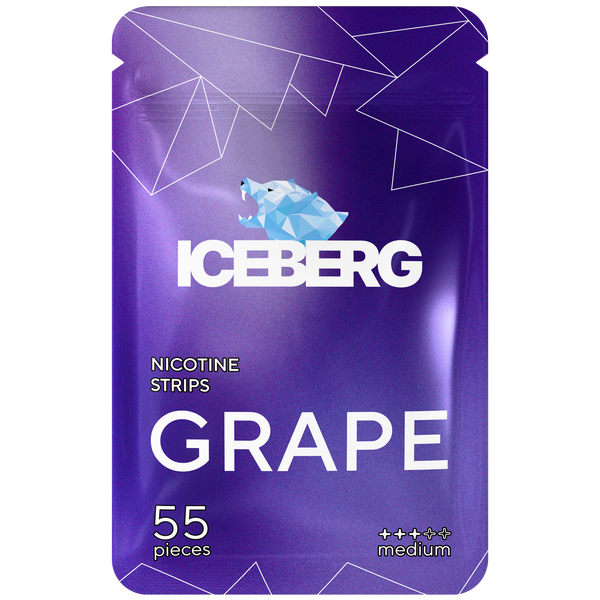 ICEBERG NICOTINE STRIPS GRAPE 12.8MG/STRIP
