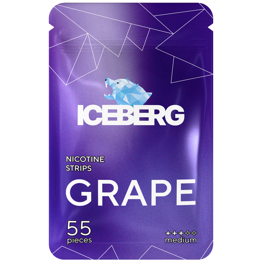 ICEBERG NICOTINE STRIPS GRAPE 12.8MG/STRIP