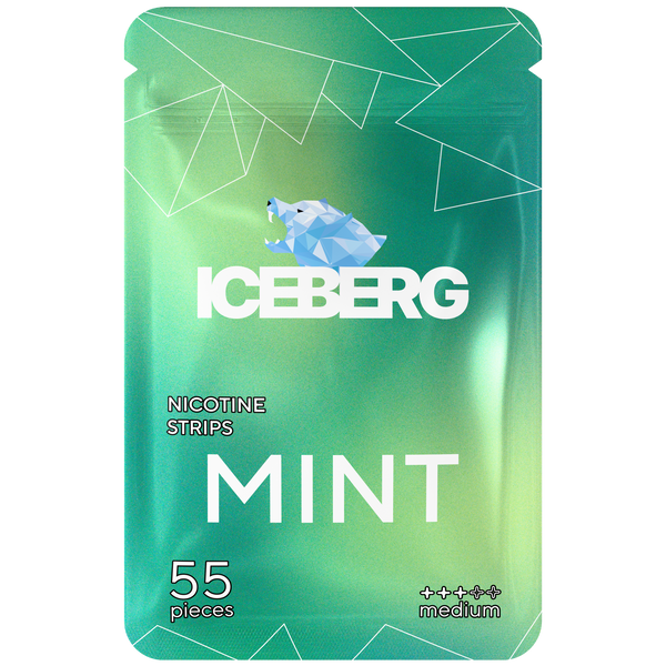 ICEBERG NICOTINE STRIPS MINT 12.8MG/STRIP