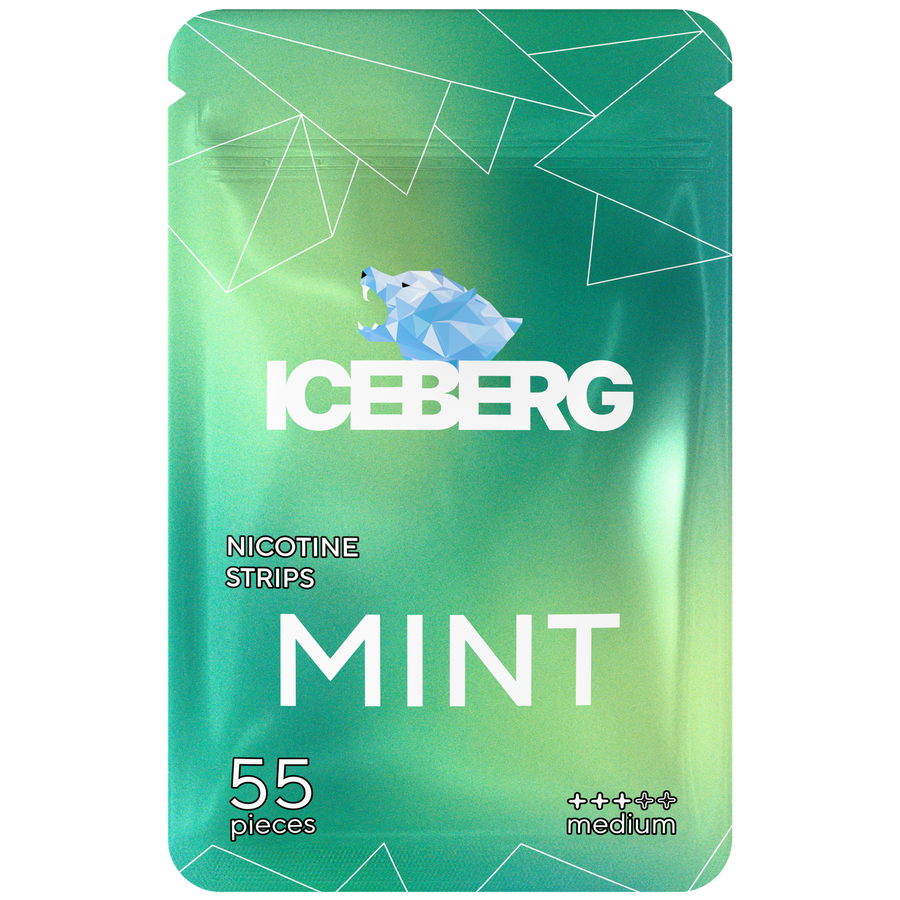 ICEBERG NICOTINE STRIPS MINT 12.8MG/STRIP